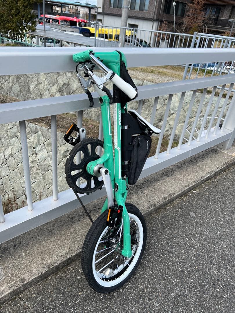 【期間限定価格】STRIDA SX 折りたたみ自転車 ミントグリーン　カスタム