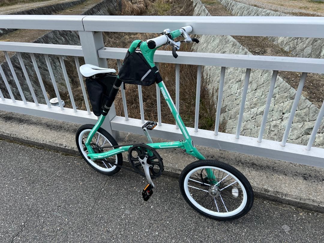 【期間限定価格】STRIDA SX 折りたたみ自転車 ミントグリーン　カスタム
