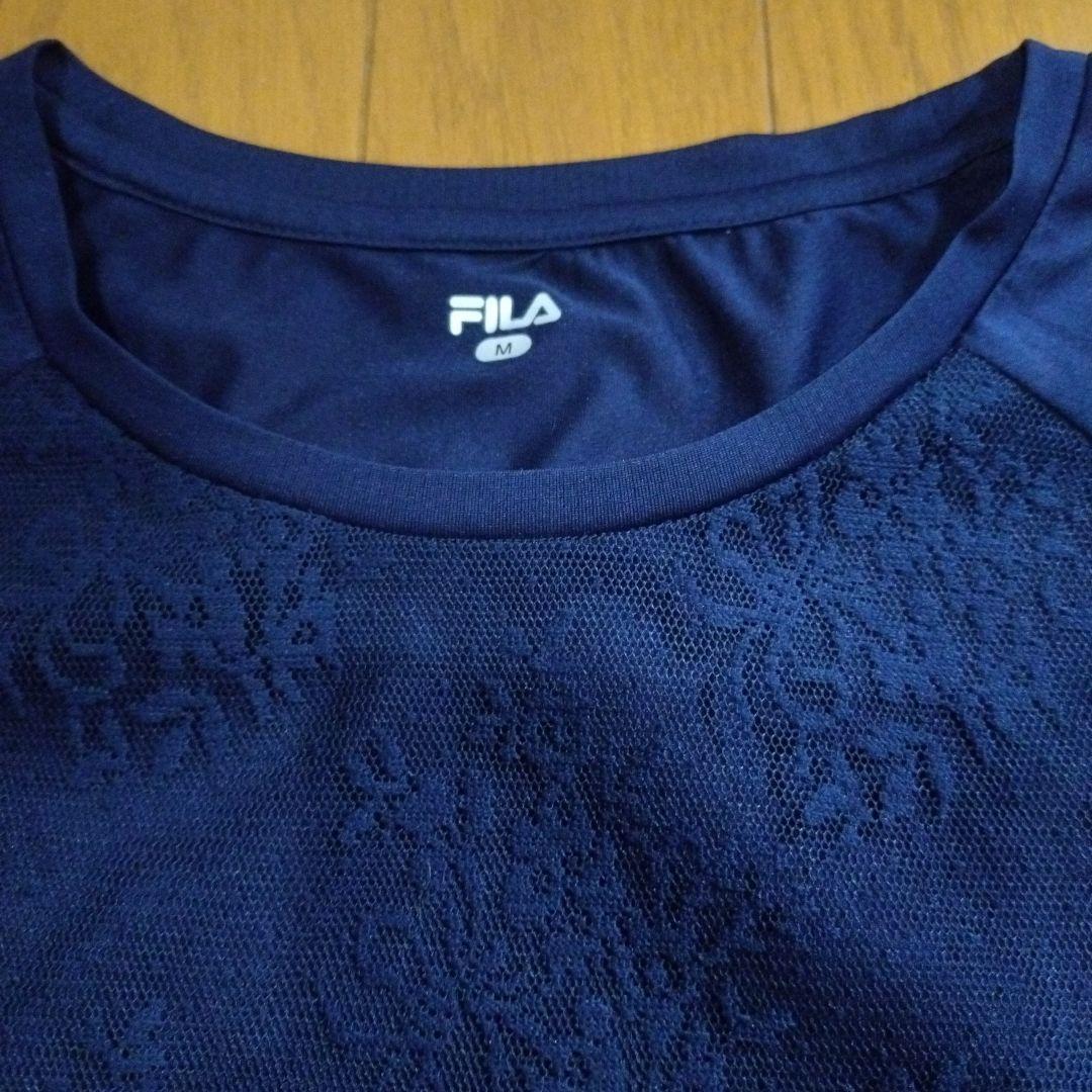 FILA ネイビー レーススカート付きトップス Mサイズ