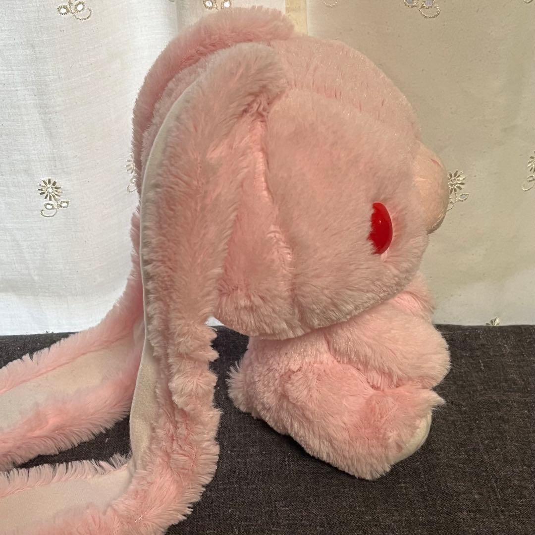 汎用うさぎ 冬毛 ピンク ぬいぐるみ