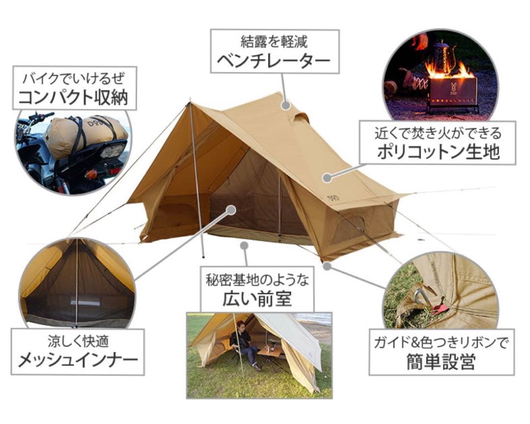 DODショウネンテントTC+オーマイロンリナイイッツマイライフタープTCセット