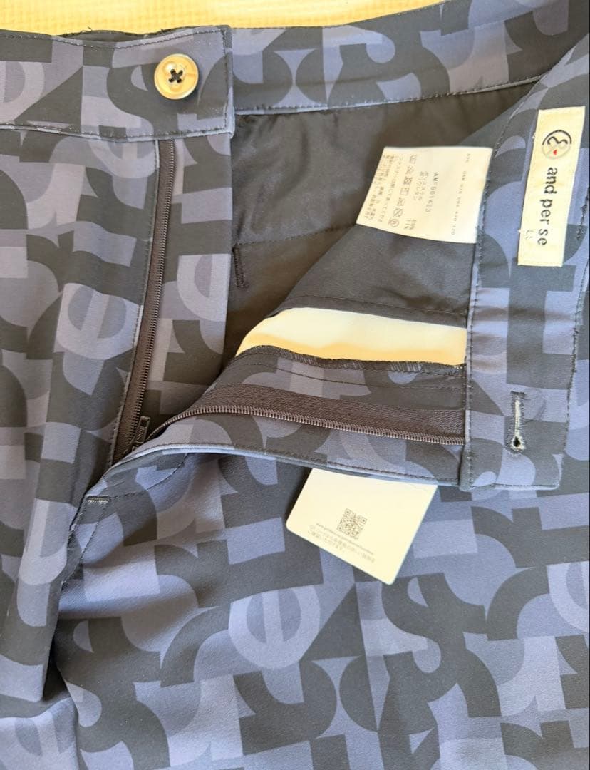 【新品】アンパスィ and per se ゴルフウェア ロングパンツ XL