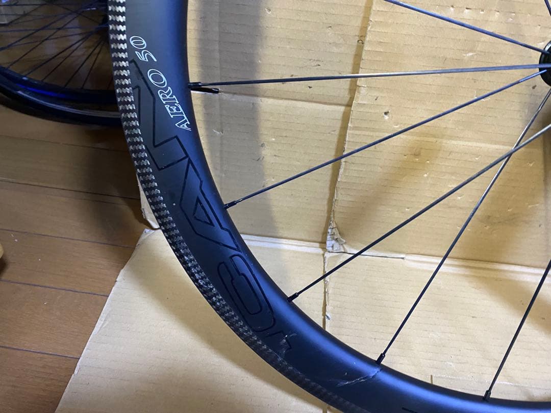 カーボンホイール前後セット　ジャンク品