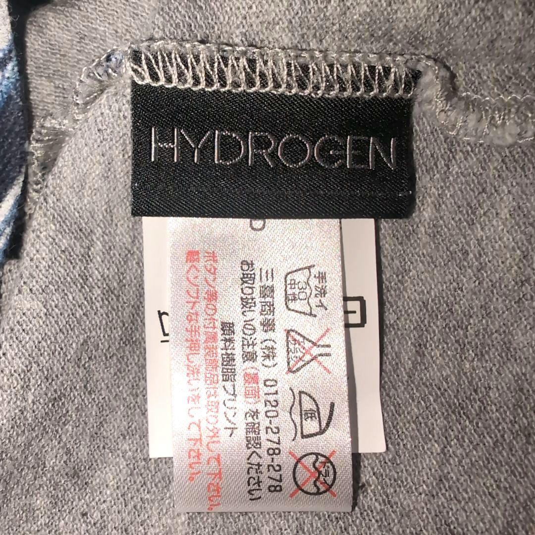 美品 HYDROGEN スカル 花柄プリント ポロシャツ XS メンズ ゴルフ