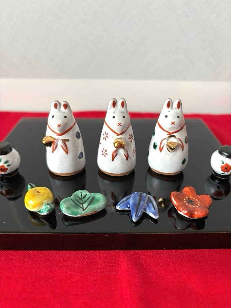 お雛様　うさぎ雛　陶磁器