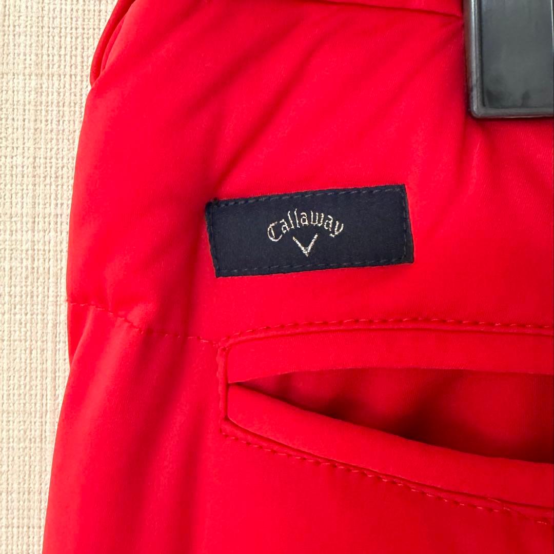 Callaway レッド キルティングパンツ
