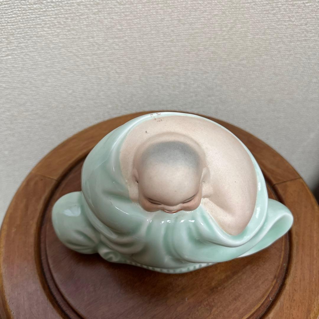 景徳鎮 弥勒佛 布袋像 置物 人間国宝 劉 遠長 中国工芸美術大師 仏像 開運