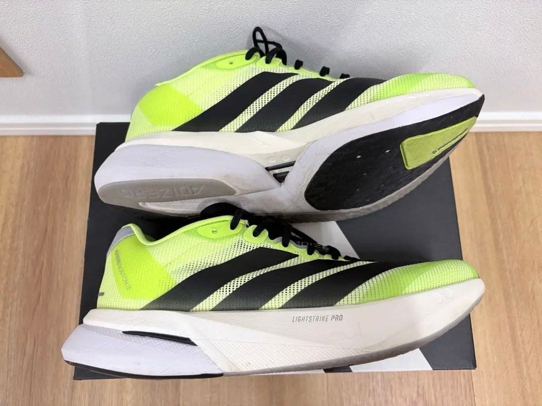 adidas ADIZERO BOSTON 13 25.5cm ネオンイエロー