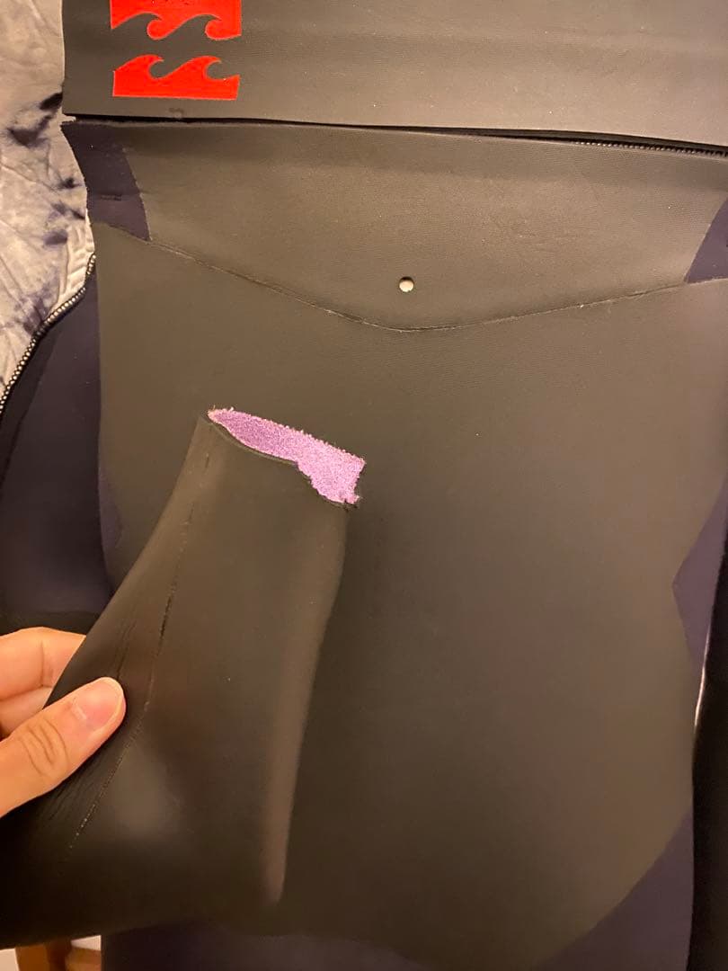 ビラボン セミドライ ウェットスーツ フルスーツ 裏起毛 メンズ Lサイズ