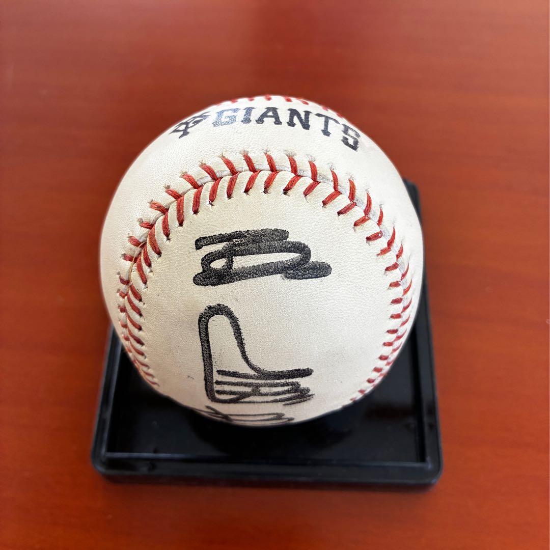 GIANTS 王貞治サイン入りレザー野球ボールとマッチ