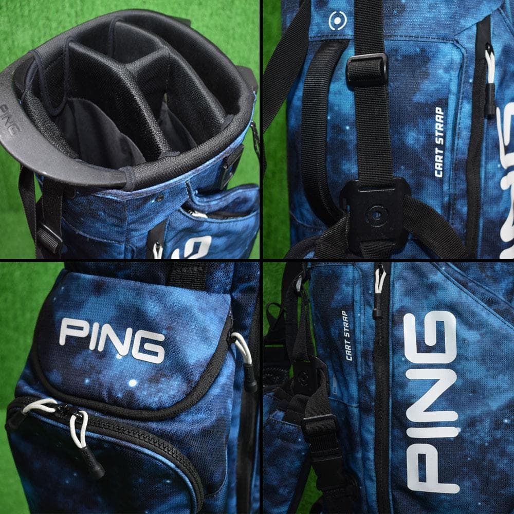 PING/ピン ゴルフ 軽量キャディバッグ8.5型【ブルー/カモ】美品！