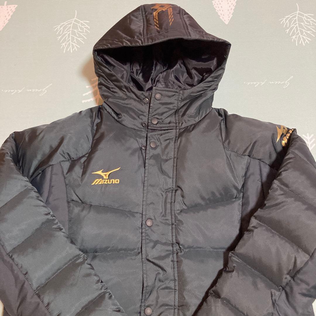 mizuno フード付きダウンコート 黒　ミズノ