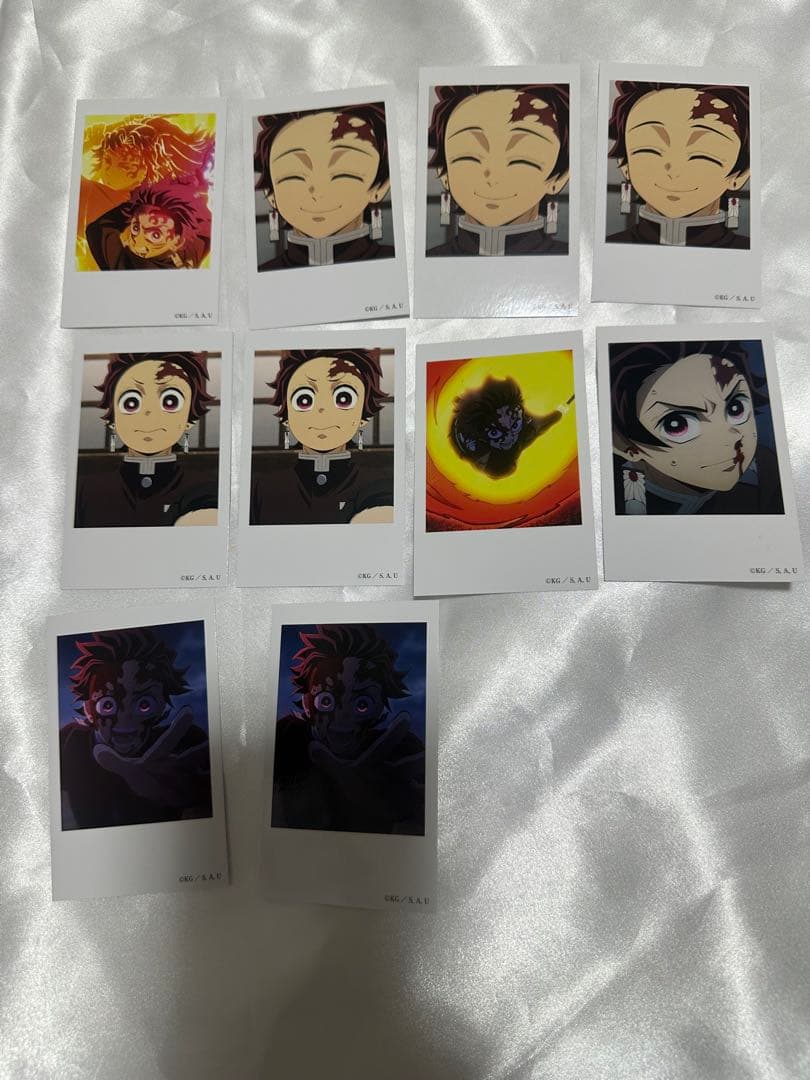 m*1様 鬼滅の刃 刀鍛冶の里編 絵巻 カフェ チェキ風ブロマイド 箔押し 炭治