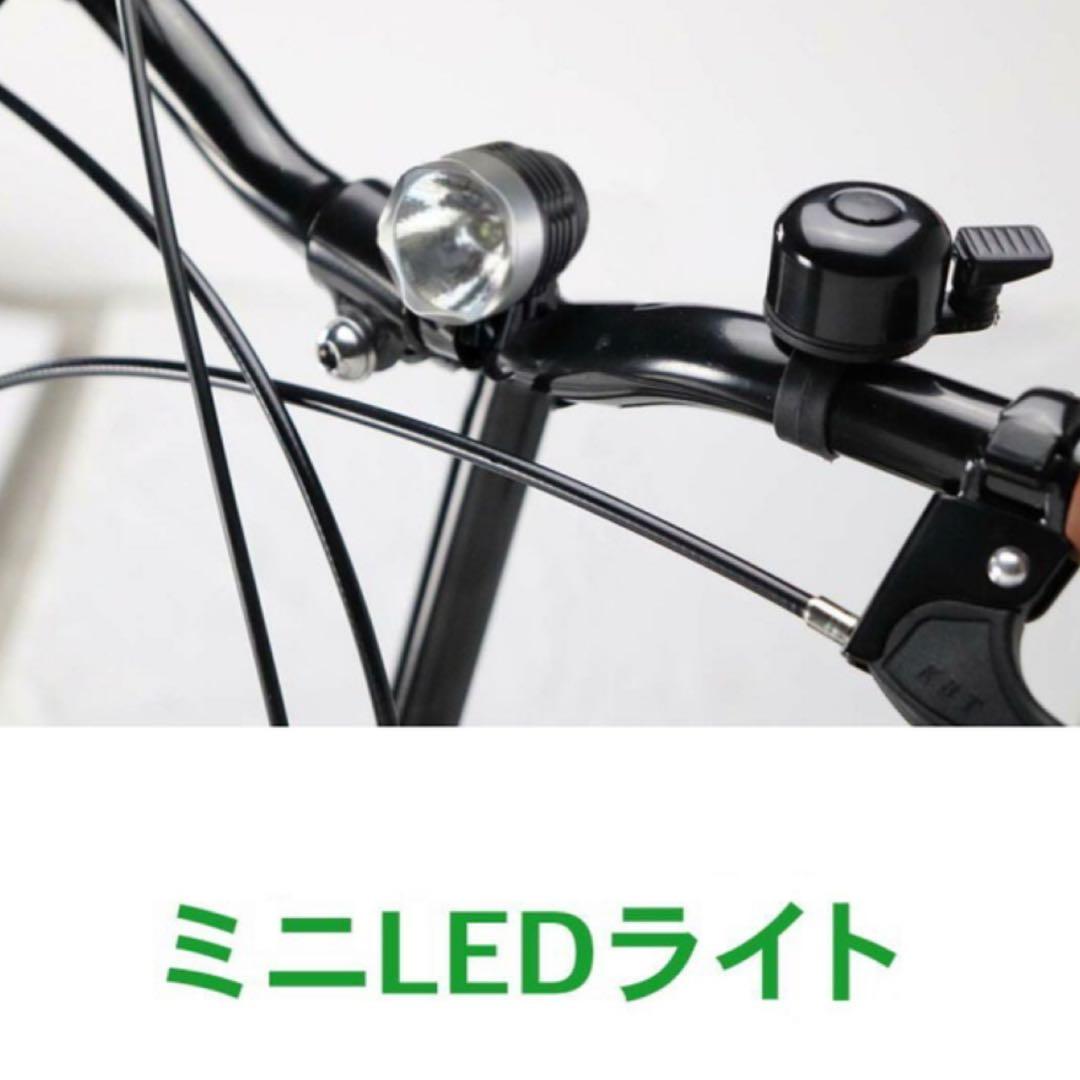新品　20インチ 折りたたみ 自転車 シマノ 6段変速 鍵 カゴ　ブラウン