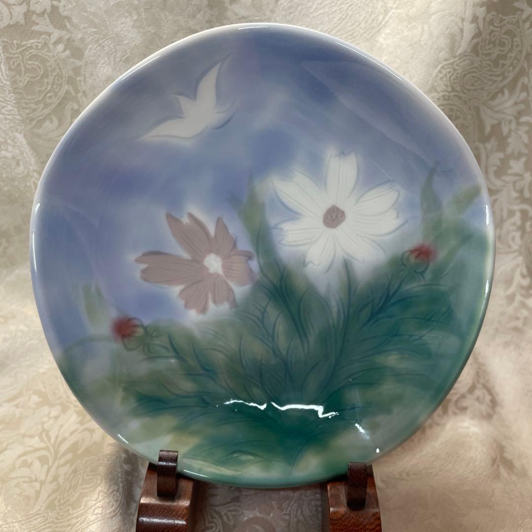 【秤屋苑子】皿　手描き　5枚　日本橋三越・銀座松屋 個展作家