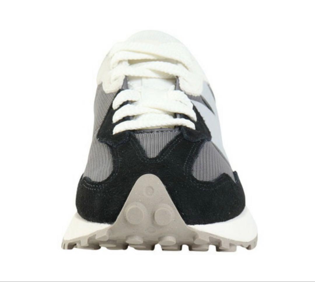 new balance 327 ブラック/ホワイトニューバランスメンズスニーカー