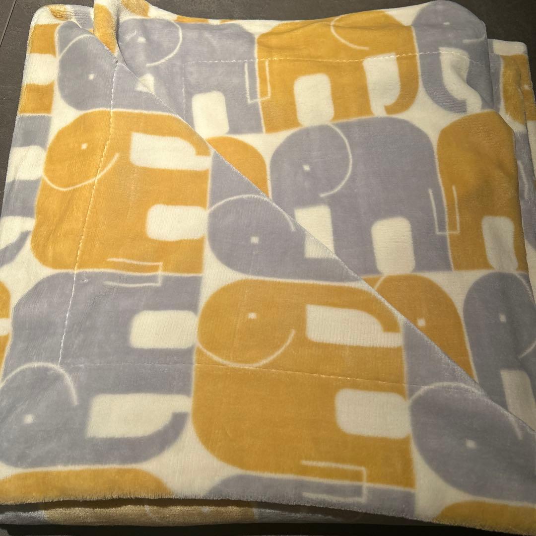 《新品》CUORE 象柄 ブランケット シングル 140x200cm 毛布