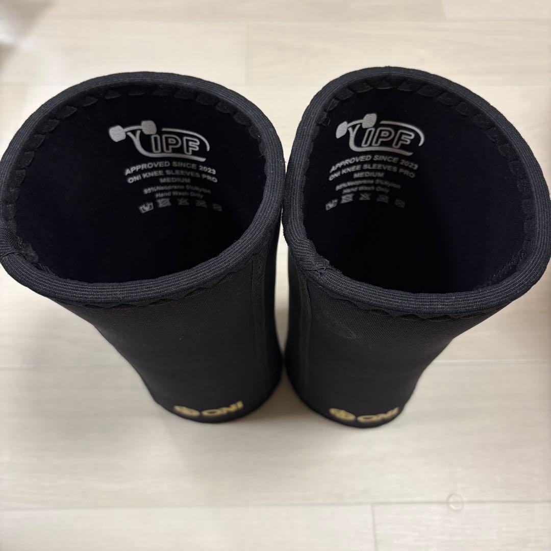 【S級品】ONI ニースリーブPRO IPF公認 膝サポーター スクワット鬼プロ
