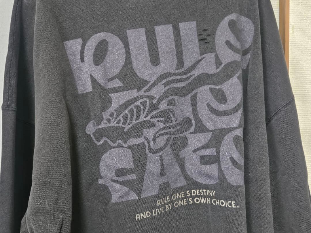 M*H様 RULE THE FATE　スウェットトレーナー　ブラック
