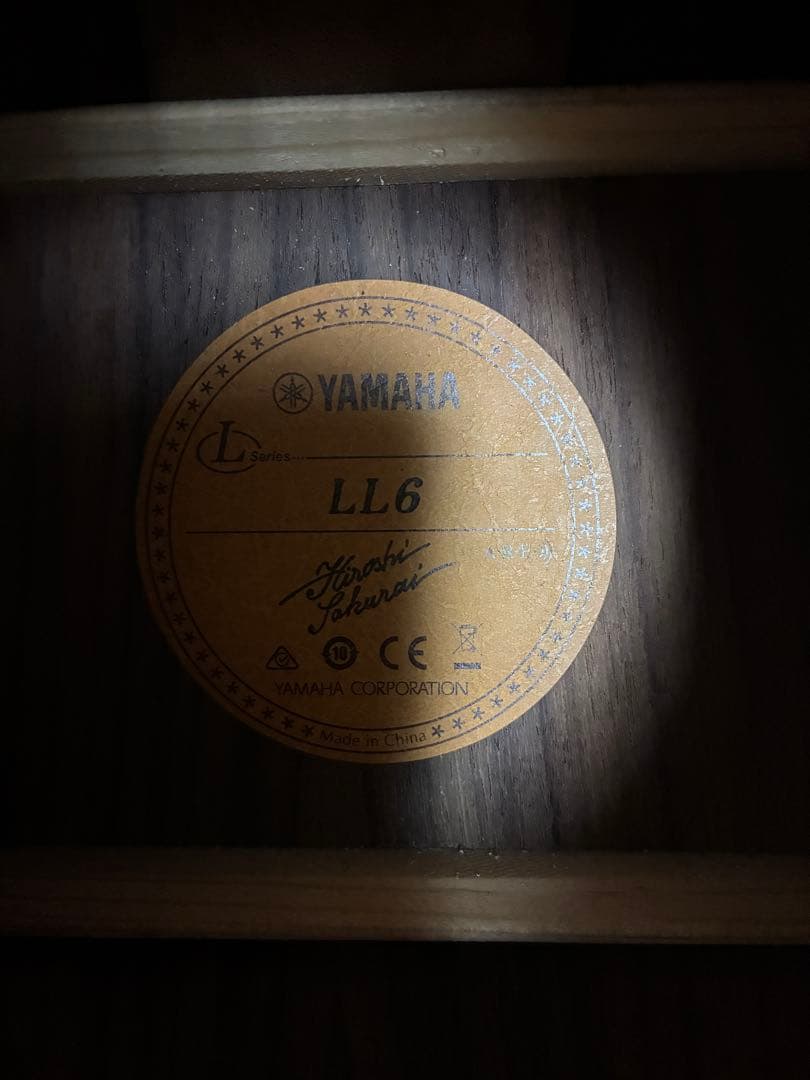 YAMAHA LL6 ARE プリアンプFISHMAN付　アコースティックギター