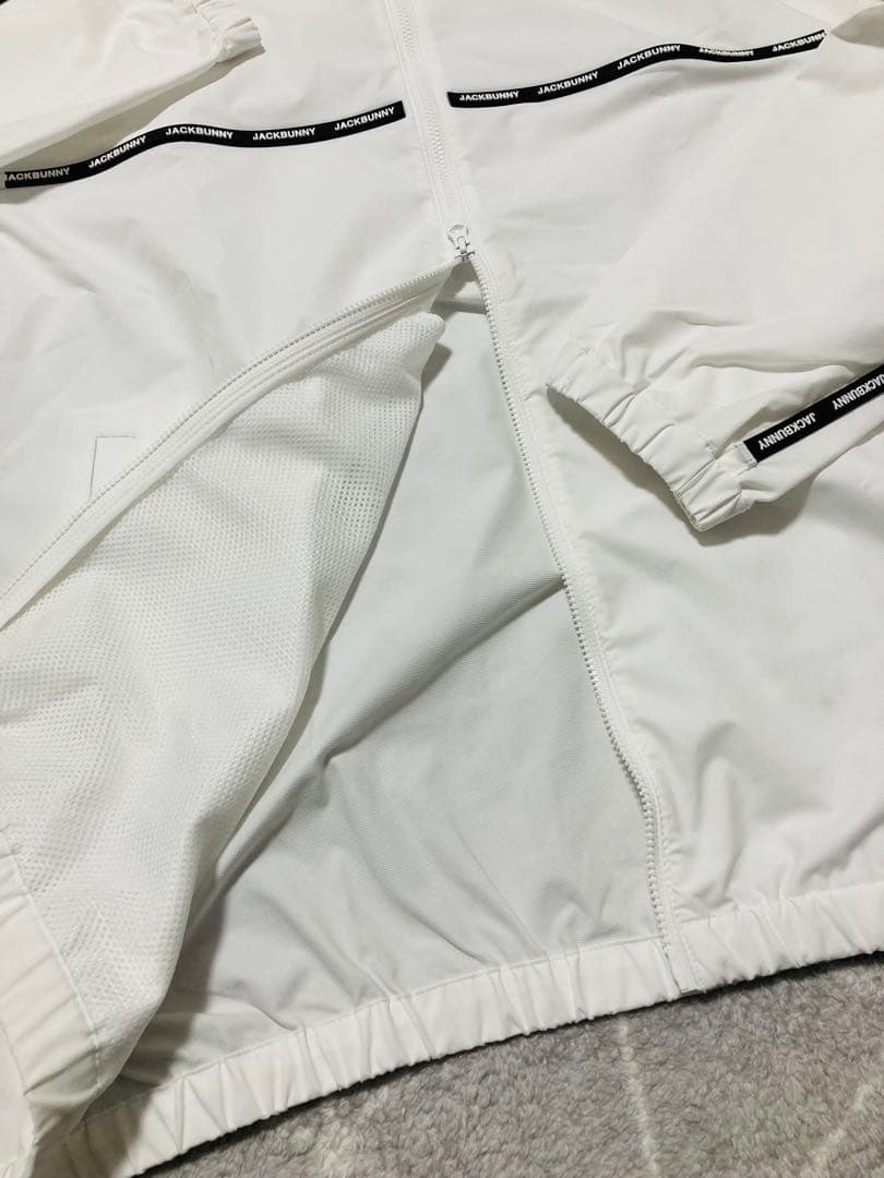 新品 ジャックバニー 2WAYストレッチ ライトタフタ ブルゾン(6)LL/白