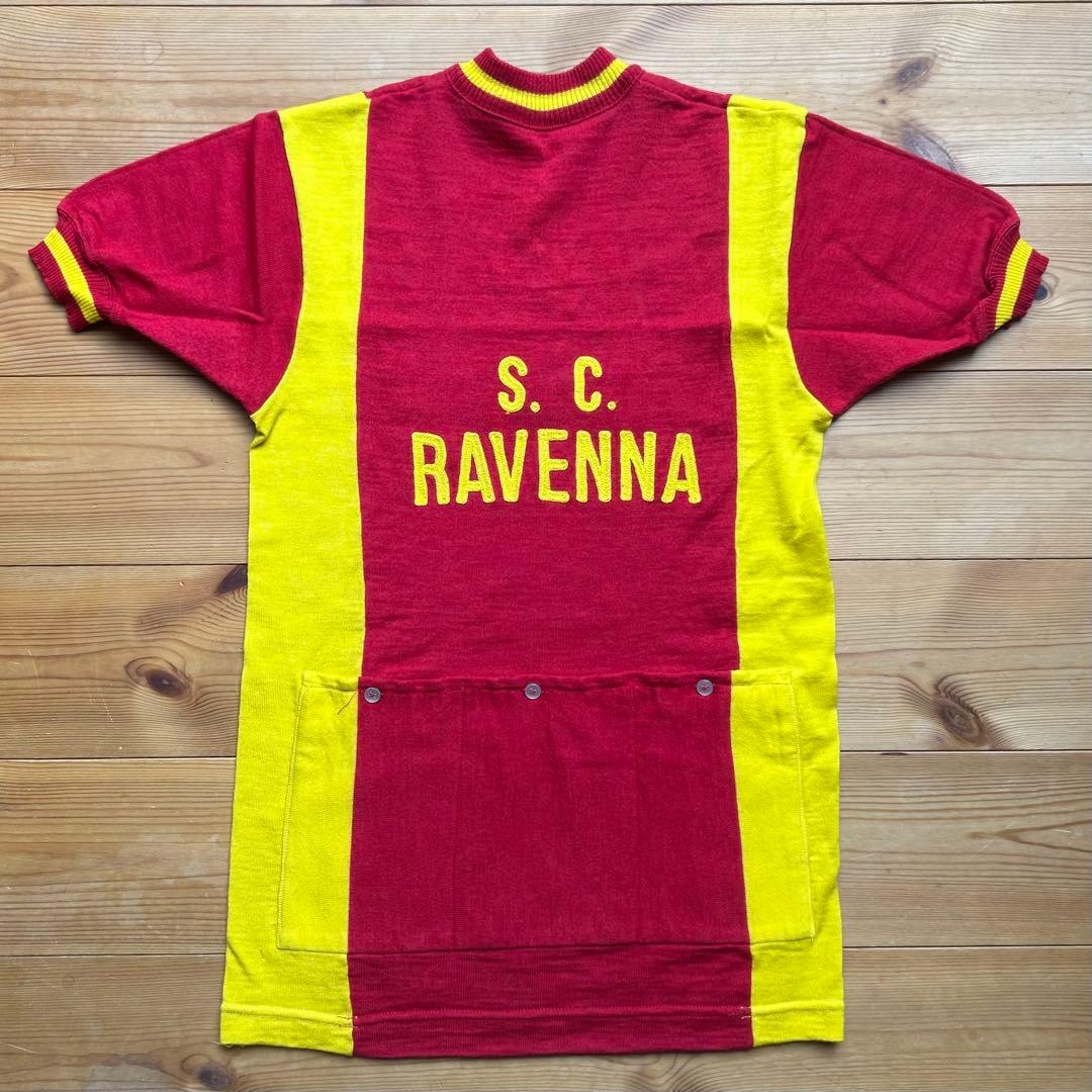 70s 80s イタリア製 S.C.RAVENNA ウールサイクリングジャージ