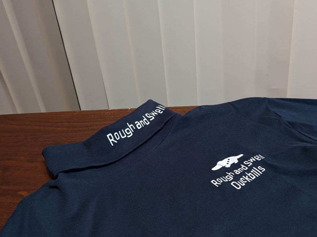 rough&swell　コットン　モックネック　ストレッチ　タートル　長袖シャツ
