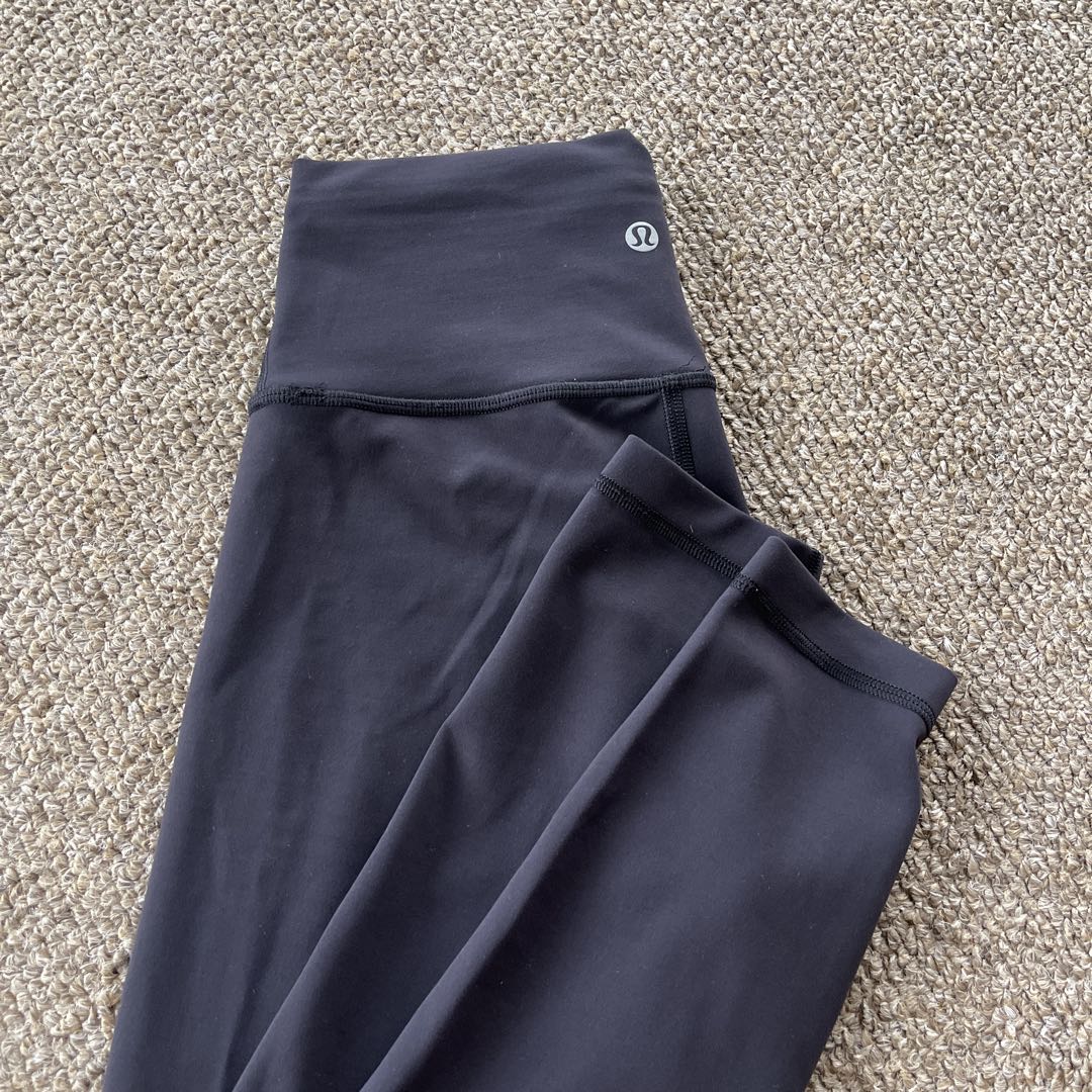Lululemon グレー ハイウエストレギンス　アジアフィットS