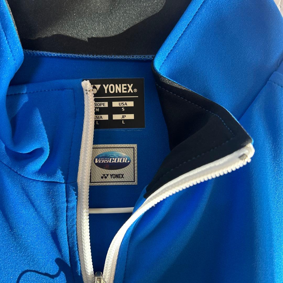 YONEX ブルー Lサイズ ウォームアップウェア
