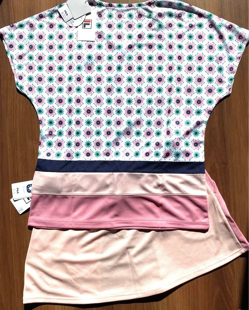 新品　FILA セットアップ　トップス　スコート Mサイズ　ピンク