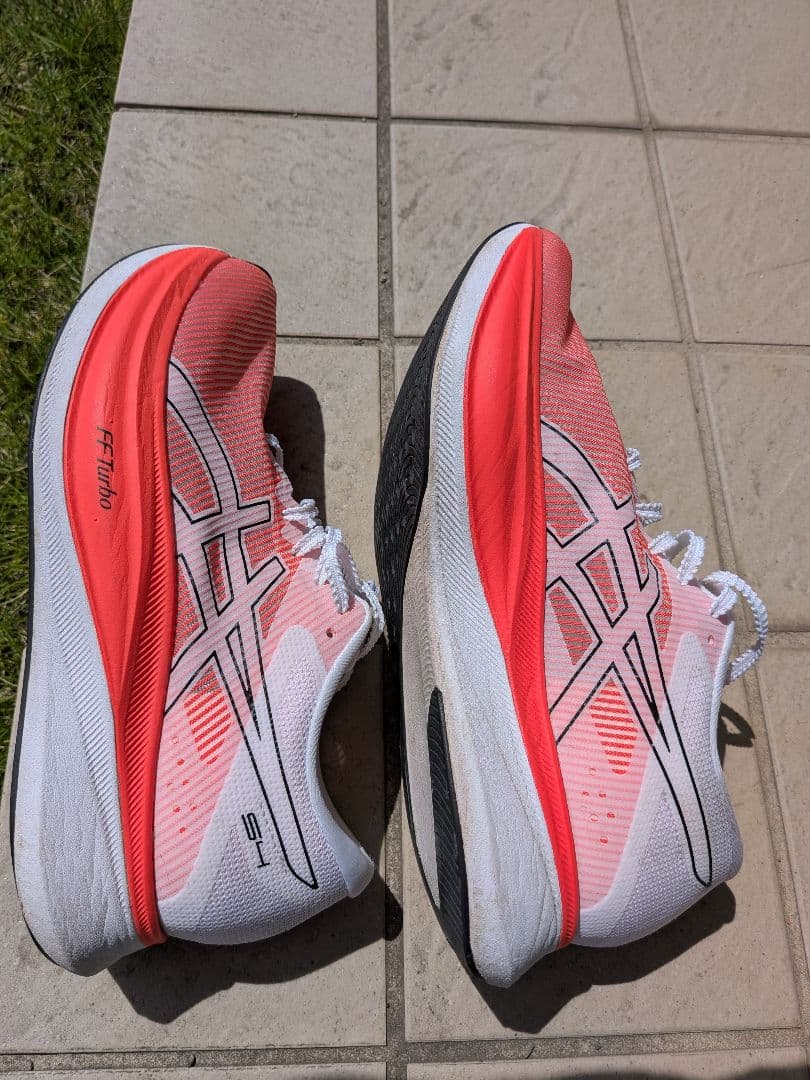 ASICS S4ランニングシューズ 25.0cm ピンク ストライプ