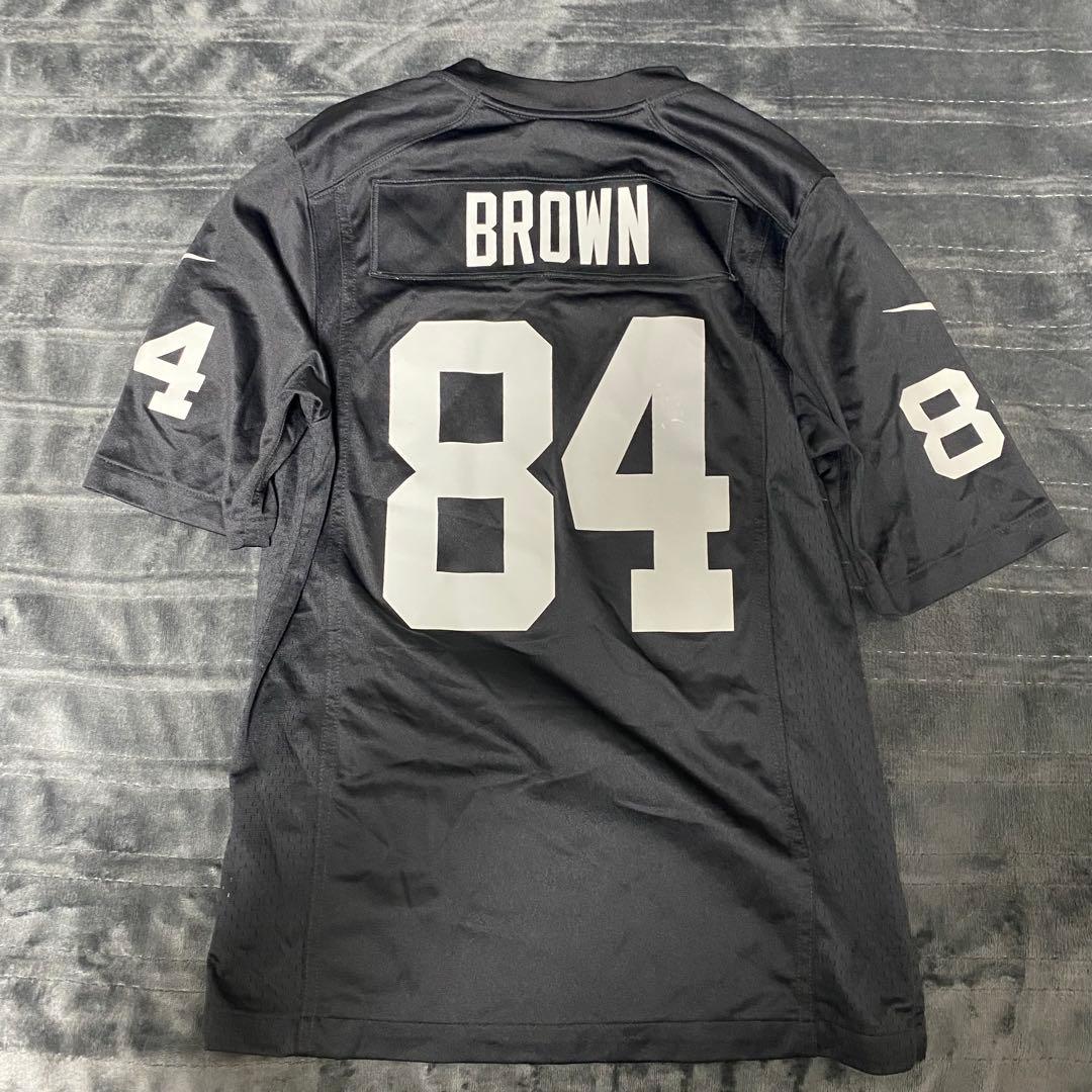 NIKE レイダース NFLユニフォーム BROWN 84 サイズS 黒