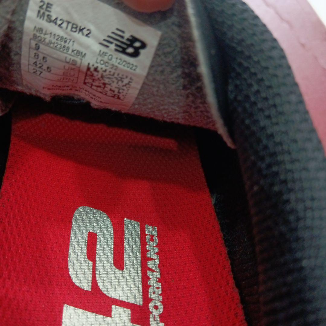 New Balance 442 ブラック サッカートレーニングシューズ27サイズ