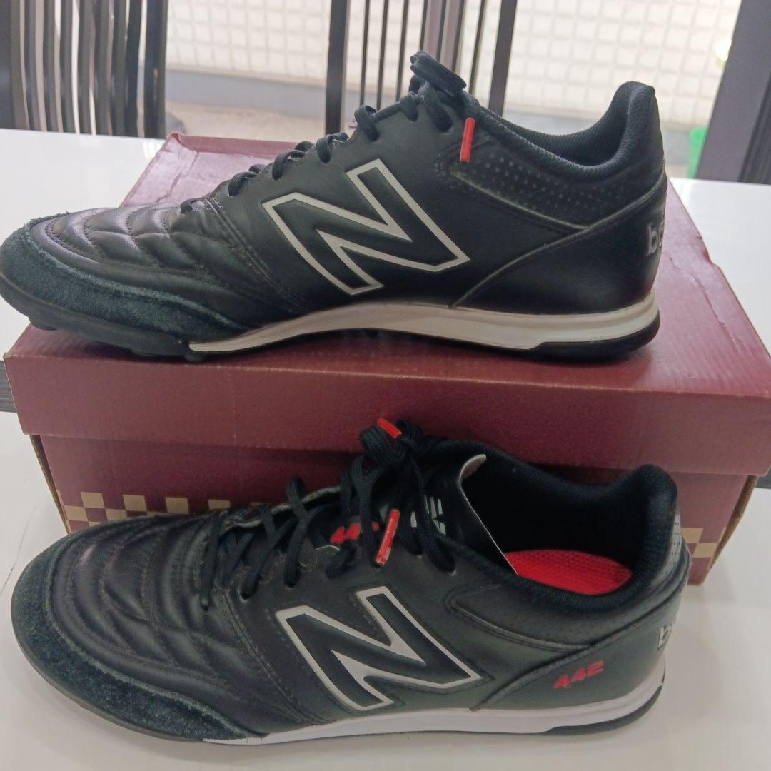New Balance 442 ブラック サッカートレーニングシューズ27サイズ