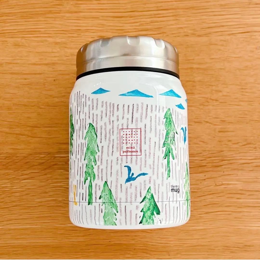 ミナペルホネン one day ホワイト サーモマグ 500ml