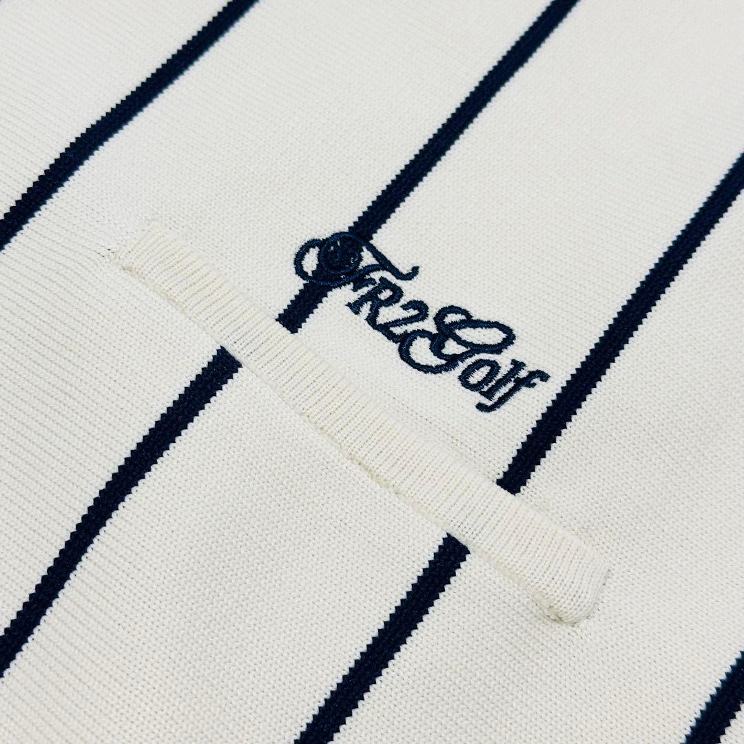 【極美品】#FR2GOLF ロングスリーブ ニットポロシャツ ベージュ Lサイズ