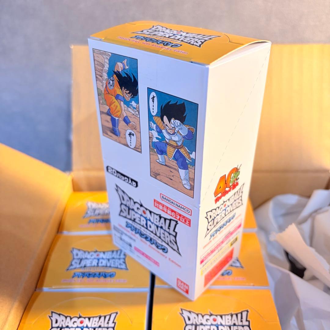 テープ付　ドラゴンボールスーパーダイバーズ アドバンスパック 40th 8box