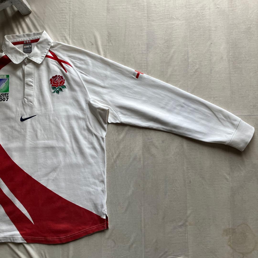 old nike /ラグビーワールドカップ イングランド代表 ラガーシャツ XL