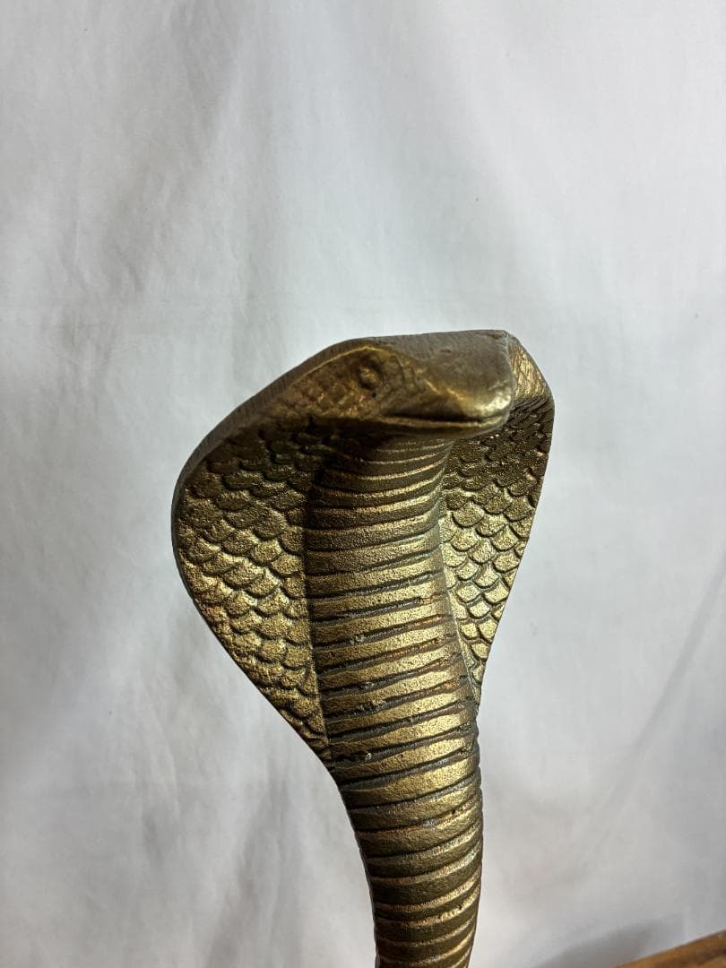▪️コブラ　オブジェ▪️ ゴールド　置物　約60cm 　アジアン雑貨　金運UP