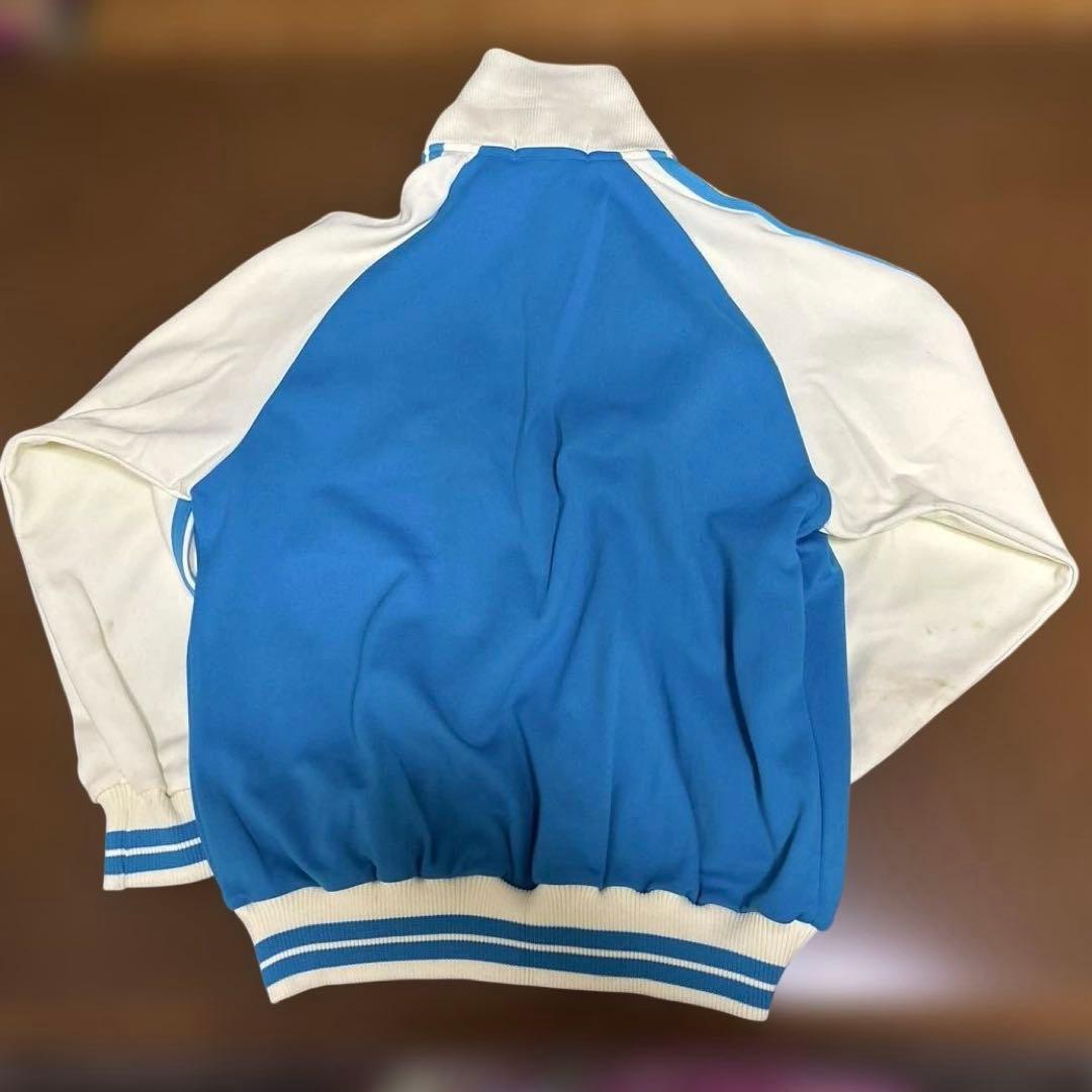 レトロ　ジャージ上下セット 青と白