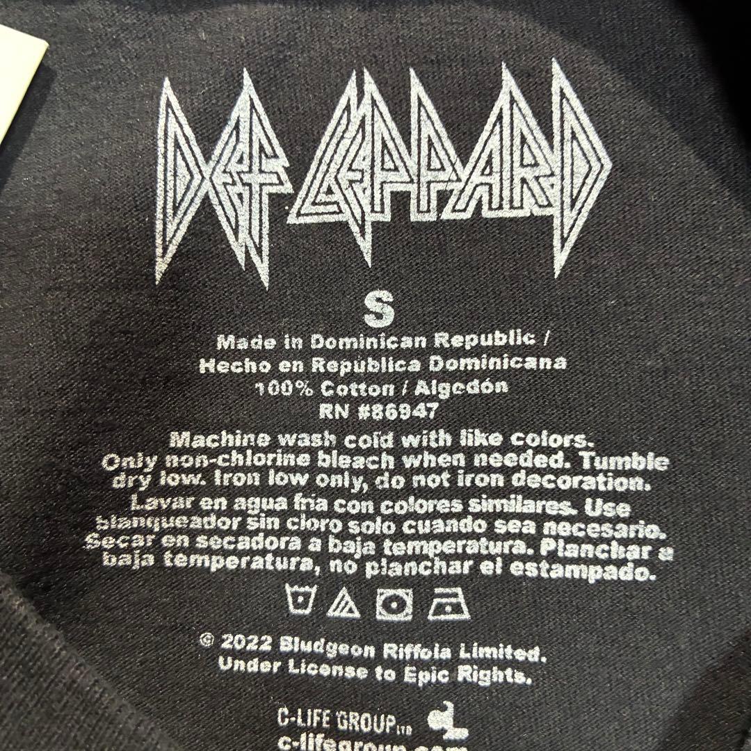DEF LEPPARD バンドTシャツ　黒　デフレパード　ヒョウ