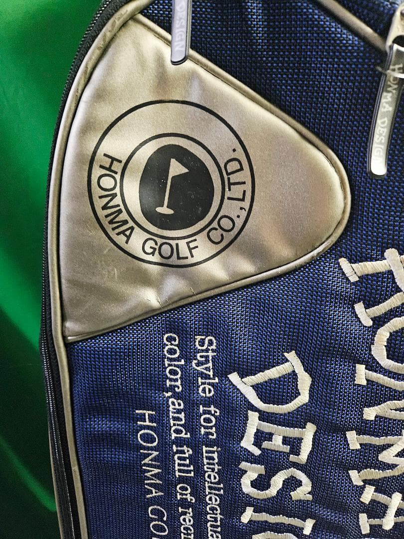 送料無料/超美品　HONMA DESIGN キャディバッグ ネイビー