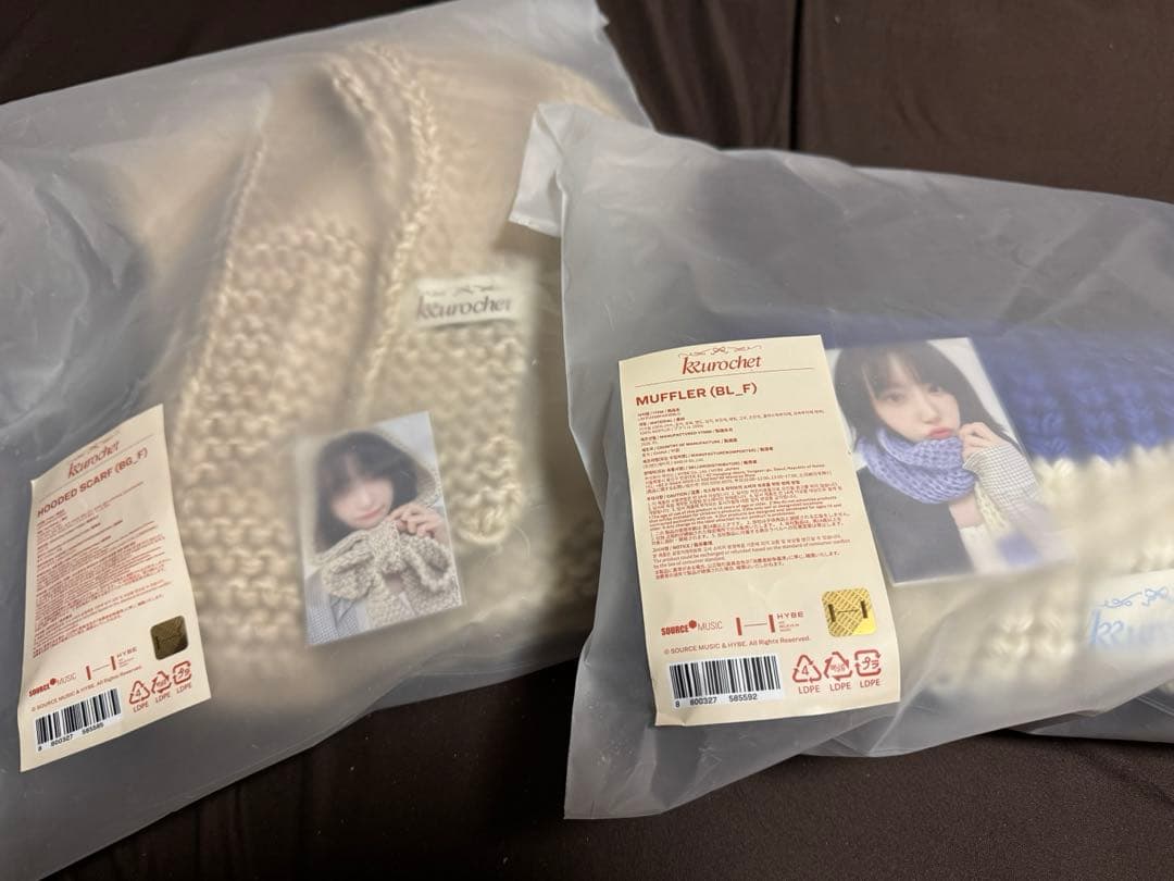 LESSERAFIM【KKUROCHET】Mufler&Hooded Scarf