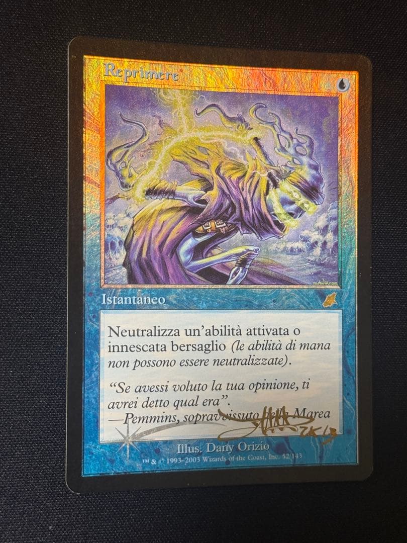 MTG もみ消し　foil 1枚　イタリア語　サインド①