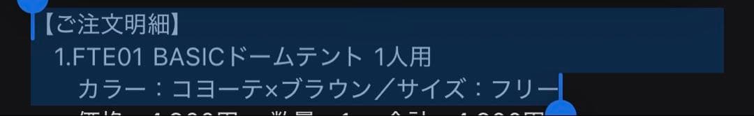 FTE01 BASIC ドームテント　コヨーテ×ブラウン
