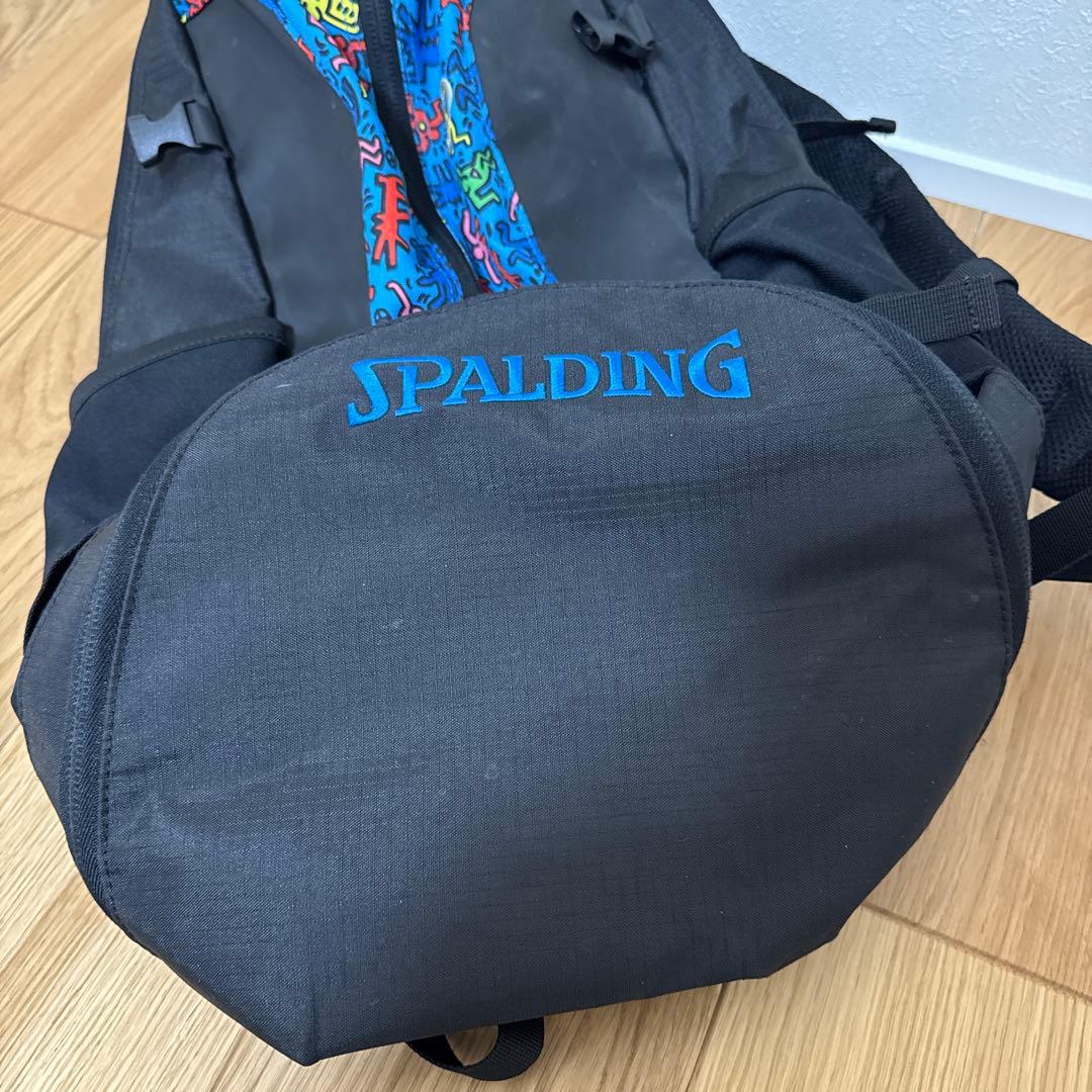 SPALDING★バスケットボール　リュック　バッグ　黒/青
