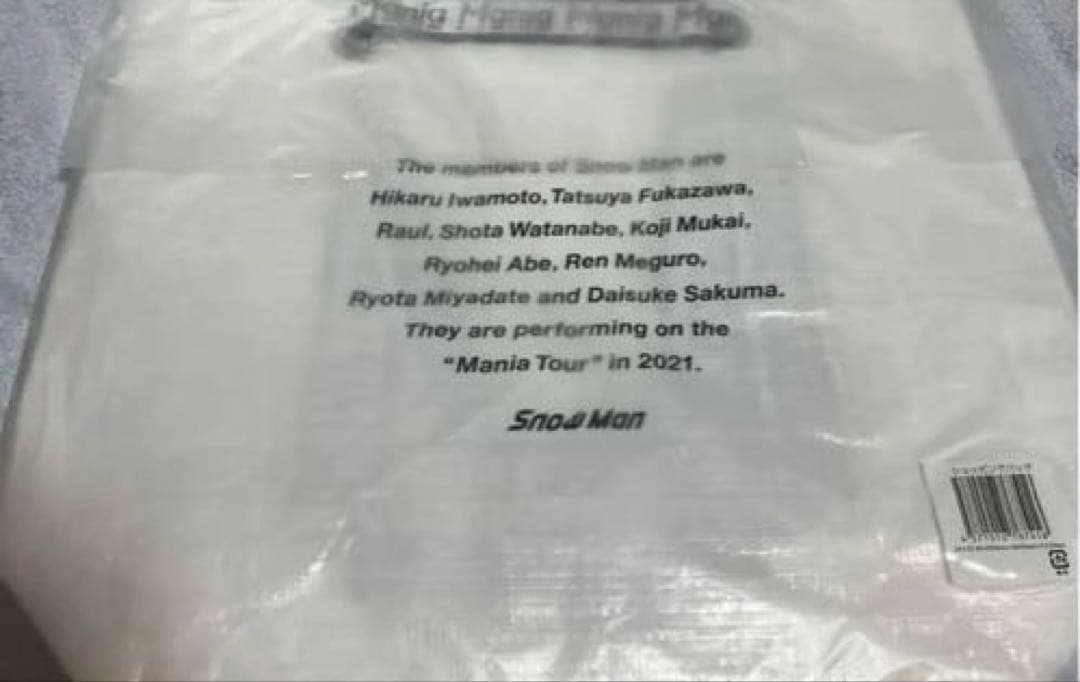  Man LIVE TOUR 2021 Mania Tシャツ＆バッグ