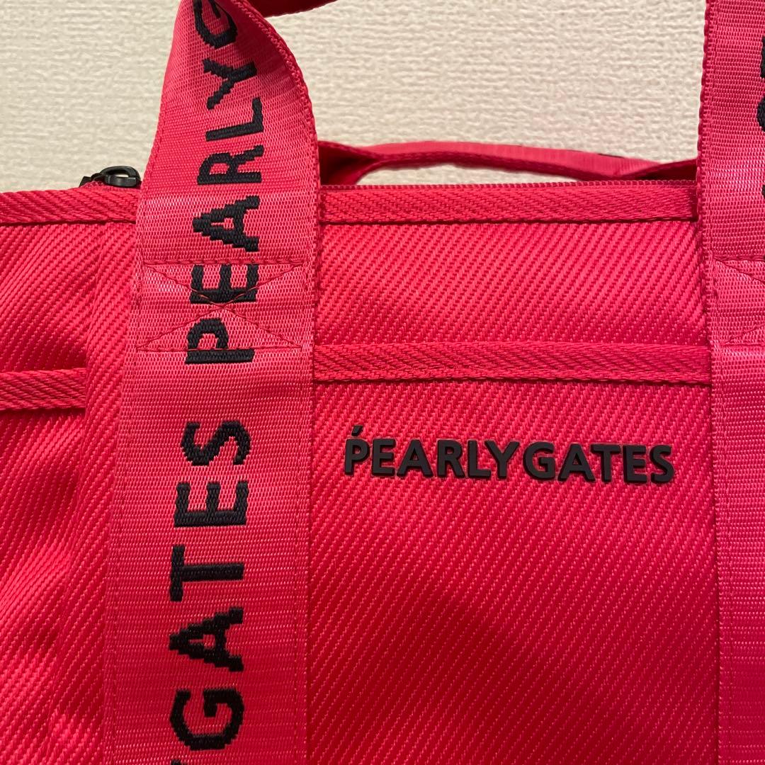 【Rie】PEARLY GATES ピンク トートバッグ　カートバッグ