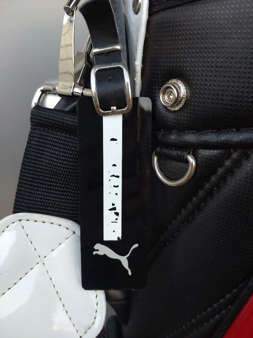 puma プーマ ゴルフ キャディーバッグ ブラック × レッド 普段使いに☆