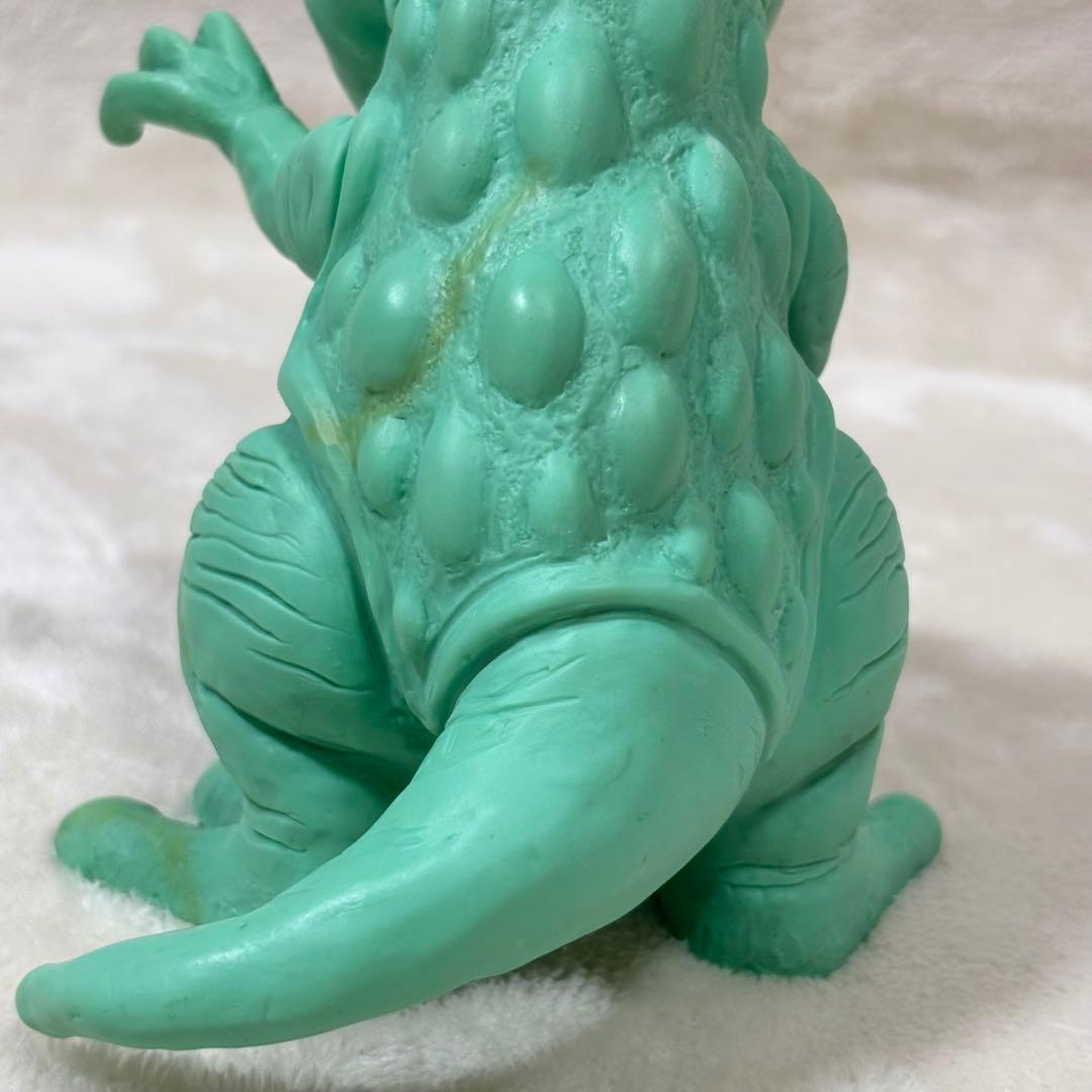 【希少】70s ドムドムバーガー 販促 ソフビ 怪獣 エメラルドカラー 美品